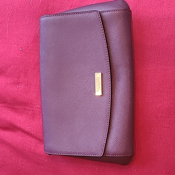 Kate Spade Deep Plum Saffiano Leather Crossbody Bag - Picture 6 of 7